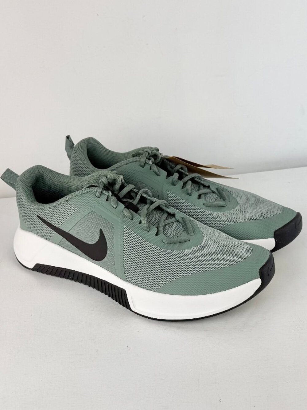 Men's 14-Nike MC Trainer 3 Workout Shoes-Clay Green/Summit White/Black